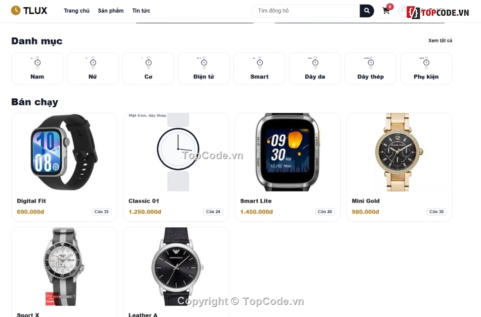 Website bán hàng,Web bán hàng,Web đồng hồ
